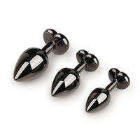 Black Steel Plug Set (3 Piece)