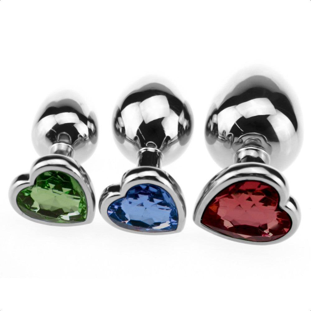 Candy Jeweled Butt Plug Set (3 Piece)