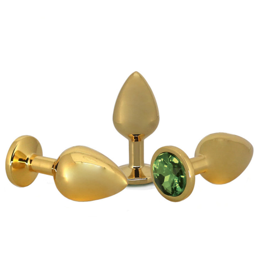 Small Golden Jeweled Butt Plug