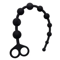 13" Silicone Anal Beads with Dual Pull Rings