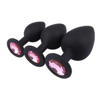 Jeweled Silicone Plug Set (3 Piece)