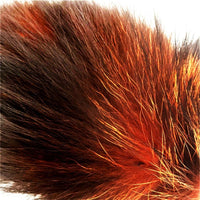 Black & Orange Fox Tail 16"