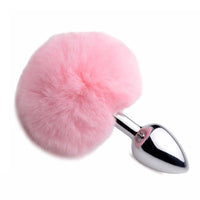 Pretty Pink Bunny Tail Butt Plug