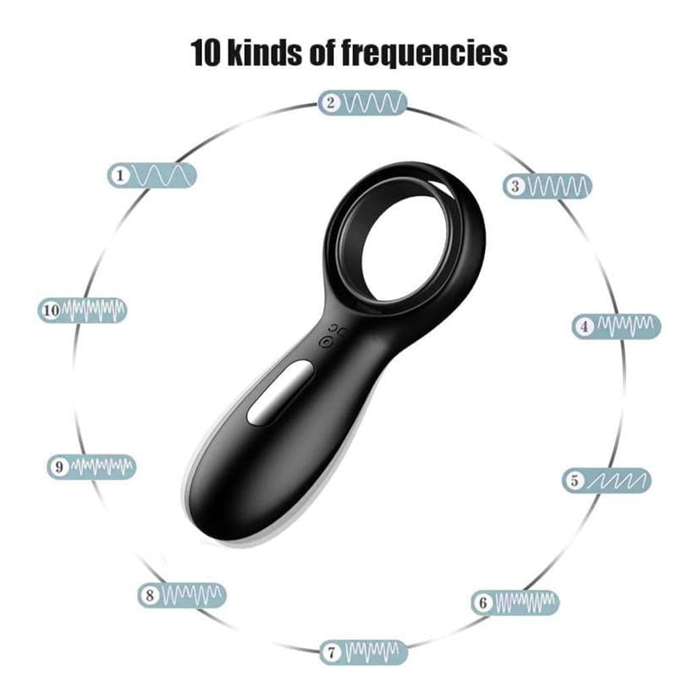 Vibrating Silicone Cock Ring