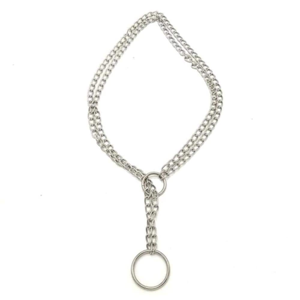 Twin Alloy Slave Chain Collar