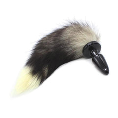 Black Cat Tail Black Silicone Plug