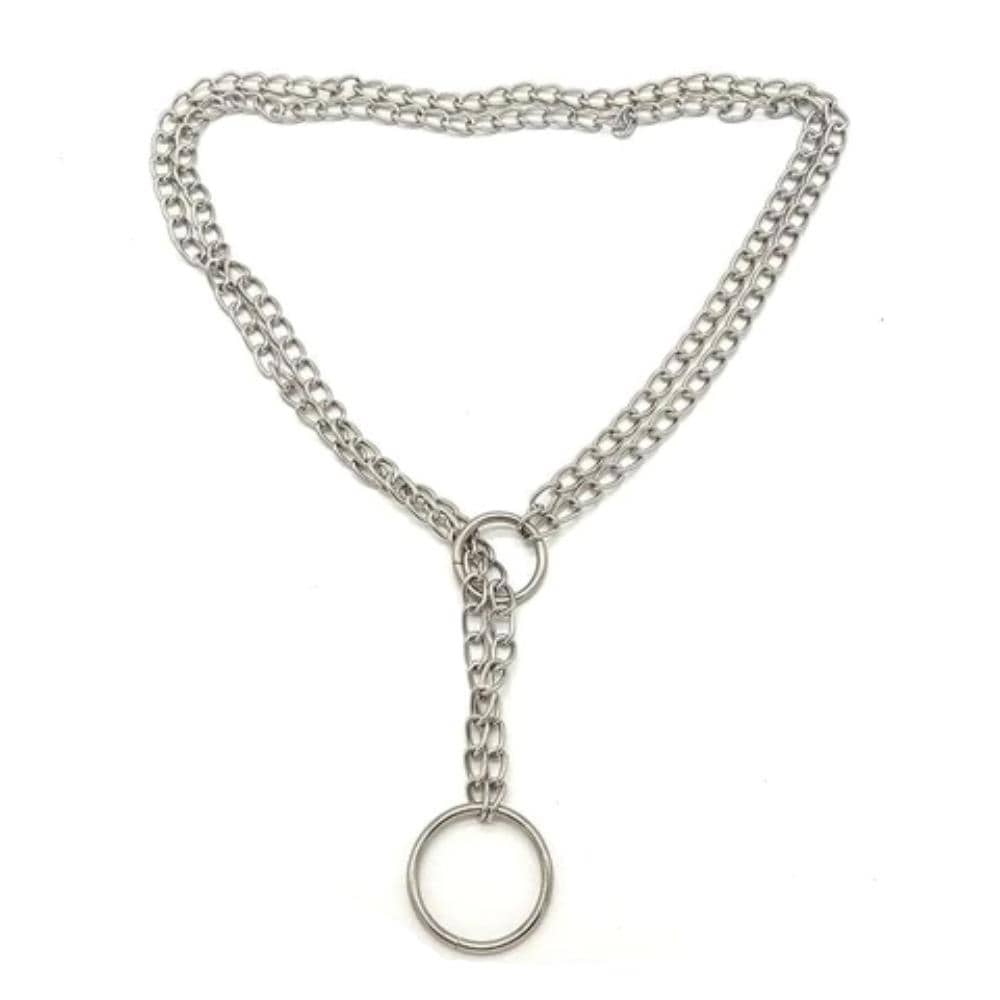 Twin Alloy Slave Chain Collar