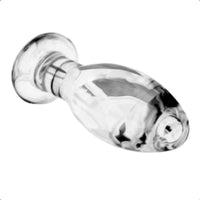 Smooth Transparent Glass Stimulator Plug