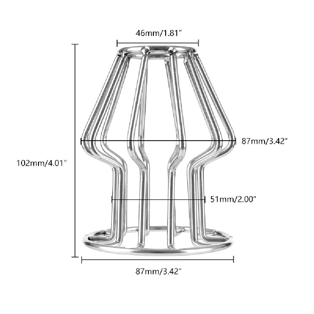 Behind Bars Stainless Steel Hollow Plug