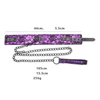 Purple Petplay Leash Collar