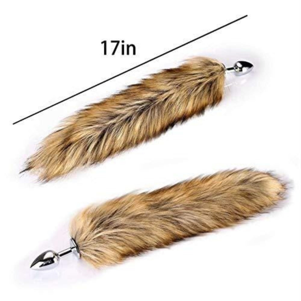 Brown Wolf Tail 16"