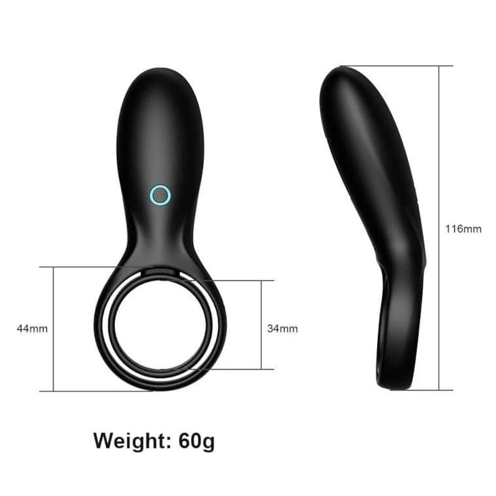 Vibrating Silicone Cock Ring