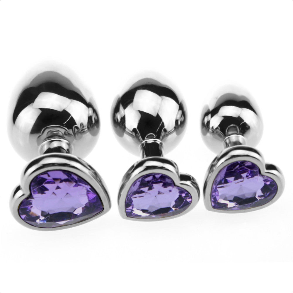 Candy Jeweled Butt Plug Set (3 Piece)