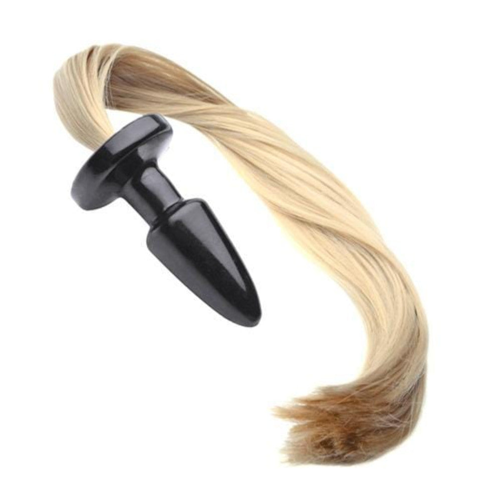 Silicone Horse Tail Butt Plug, 20"