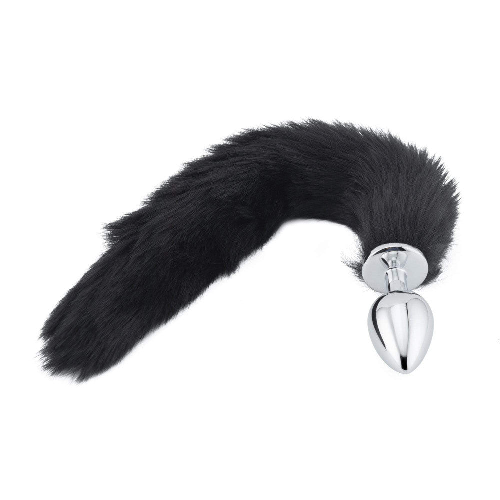 Black Fox Tail Plug 16"