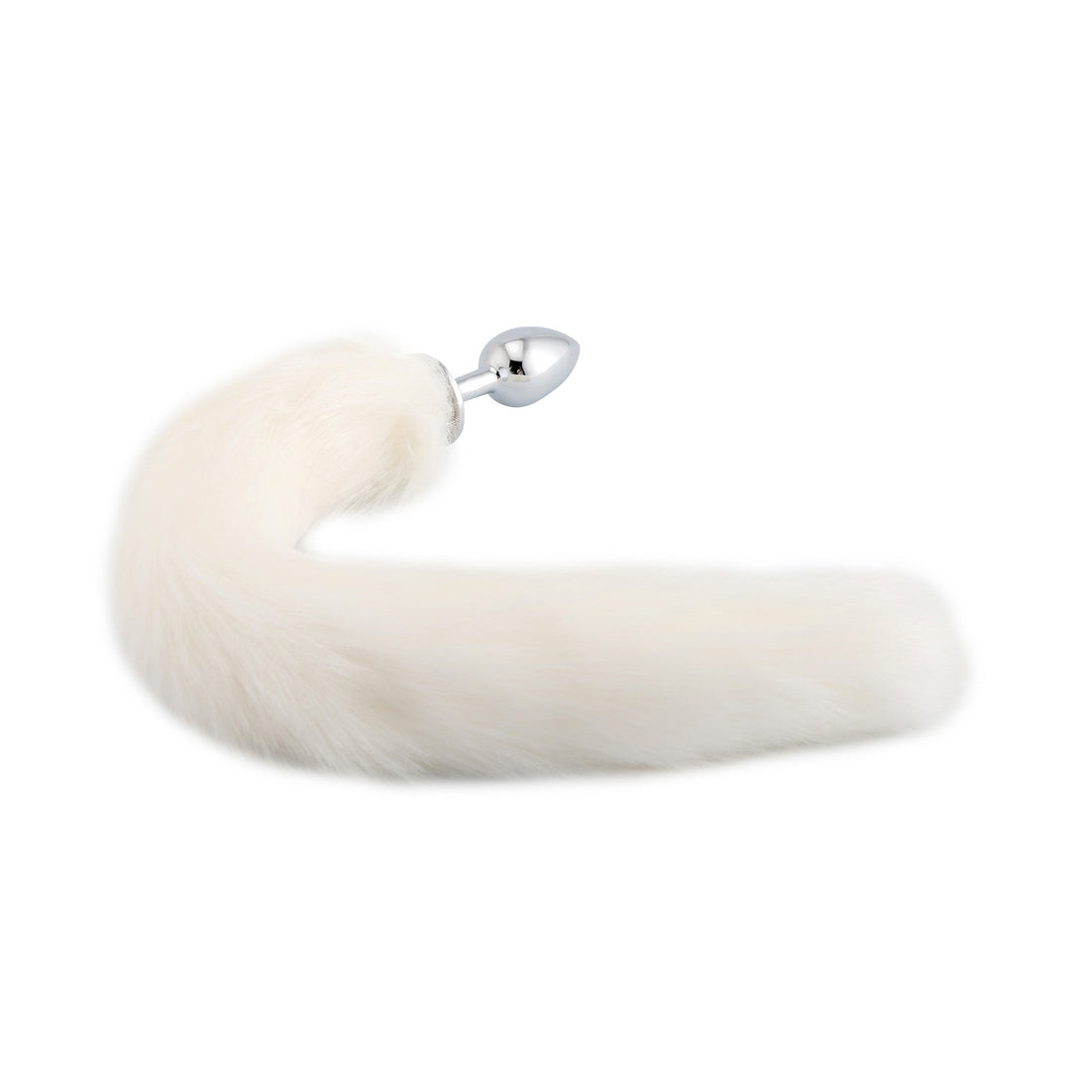 Furry Cat Tail With Stainless Steel Plug