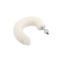 Furry Cat Tail With Stainless Steel Plug