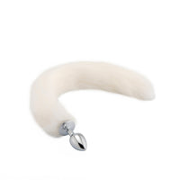 Furry Cat Tail With Stainless Steel Plug