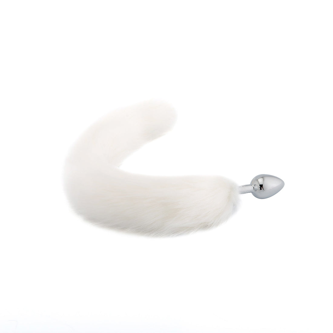 Furry Cat Tail With Stainless Steel Plug