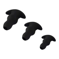 Black Tunnel Plug Set (3 Piece)