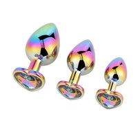 Shimmering Princess Heart Plug Set (3 Piece)