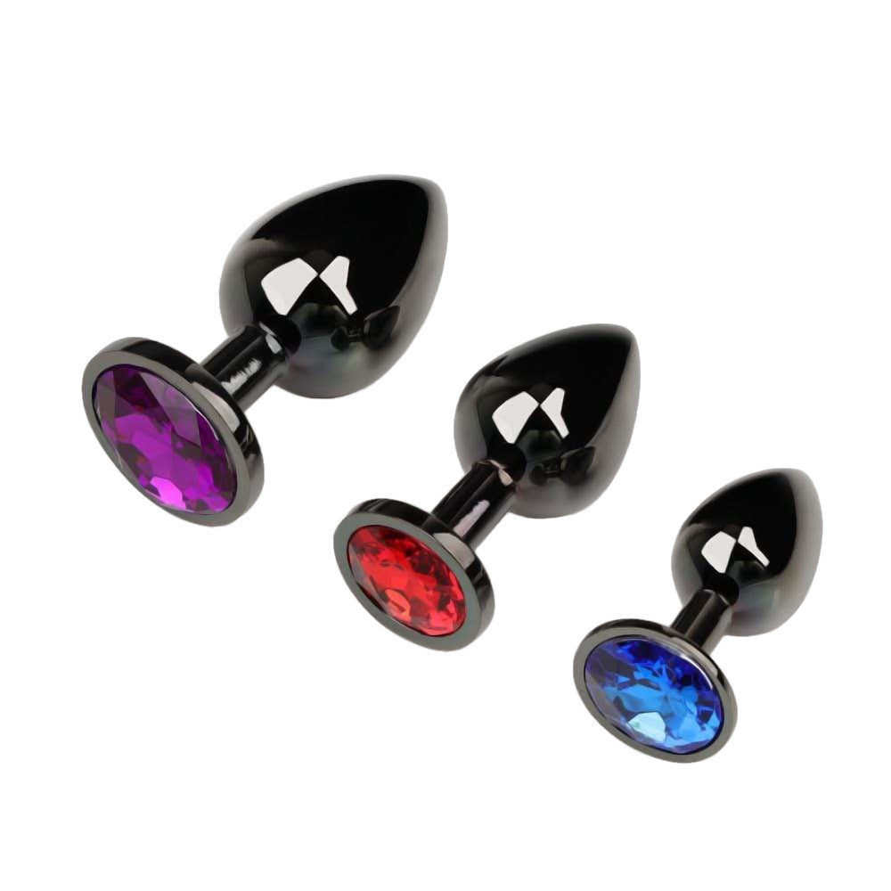 Iridescent Gunmetal Princess Plug Set (3 Piece)