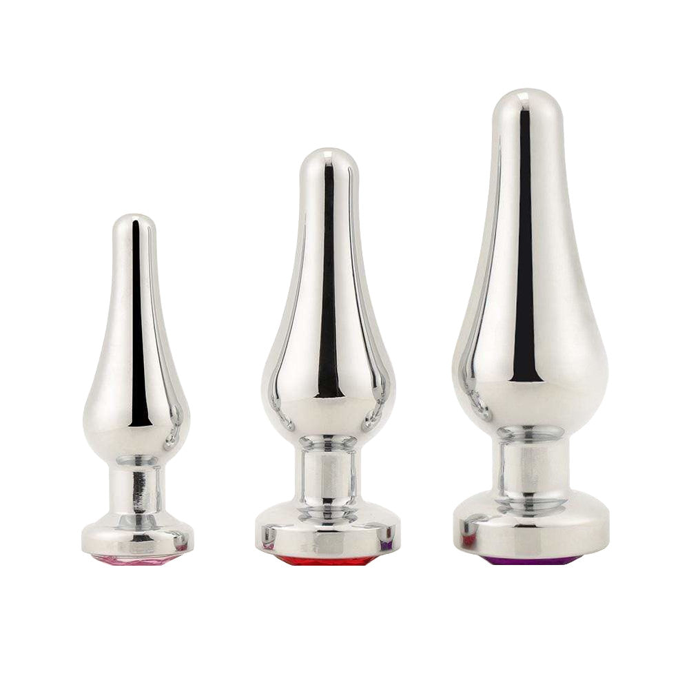 Tapered Steel Jeweled Plug Set (3 Piece)