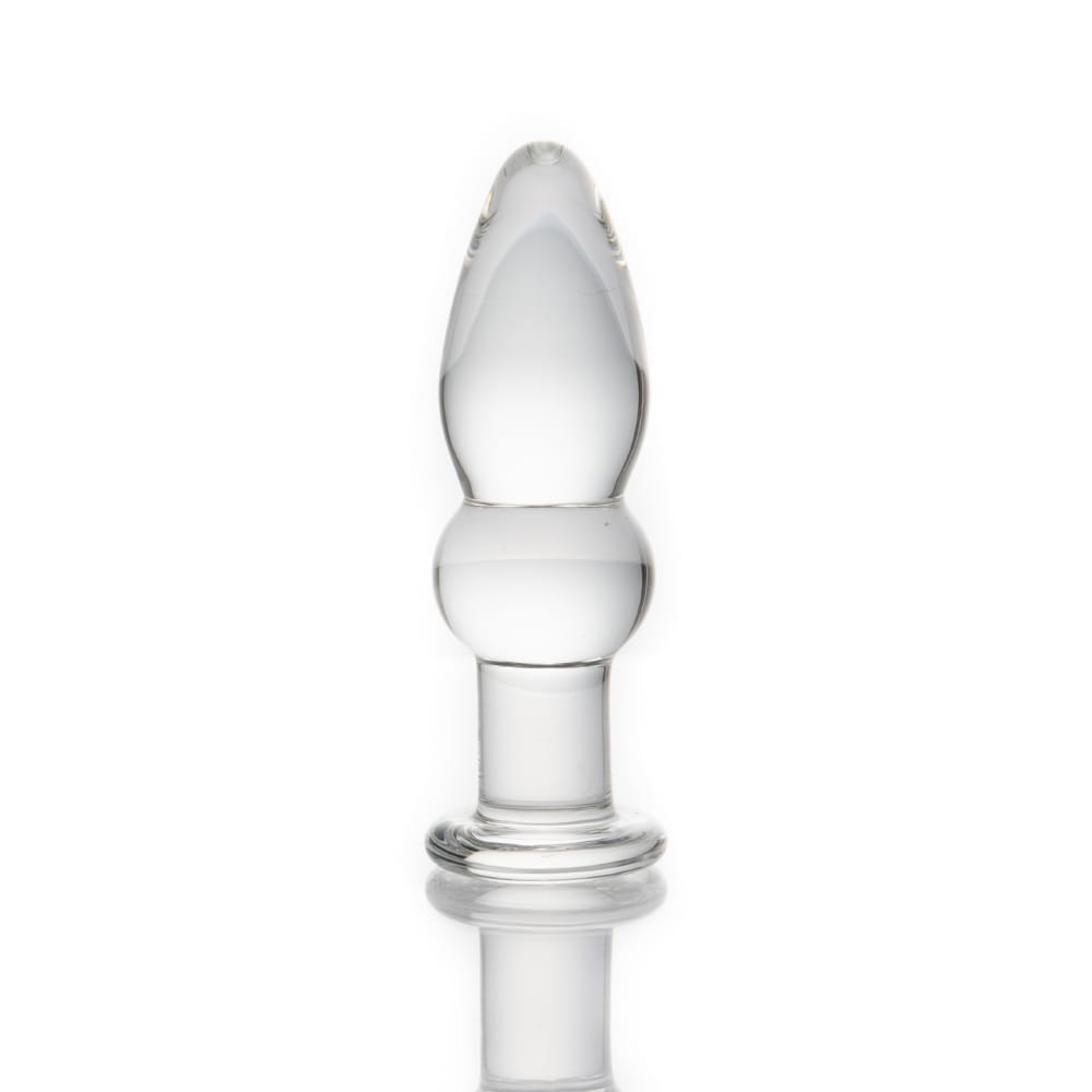 Crystal Clear Plug-Shaped Glass