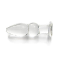 Crystal Clear Plug-Shaped Glass