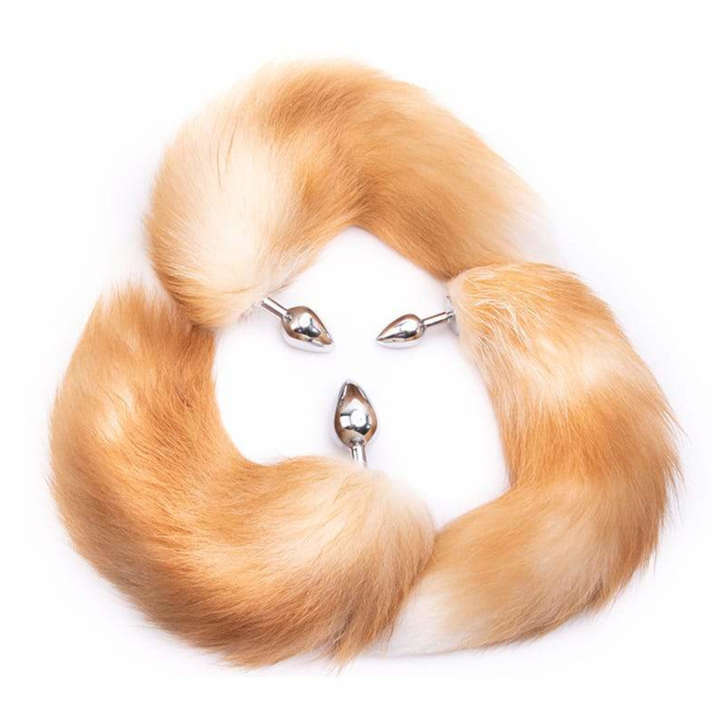 Orange Metal Cat Tail 16"