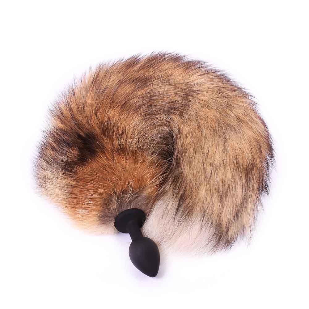 Brown Fox Silicone Tail Plug 16"