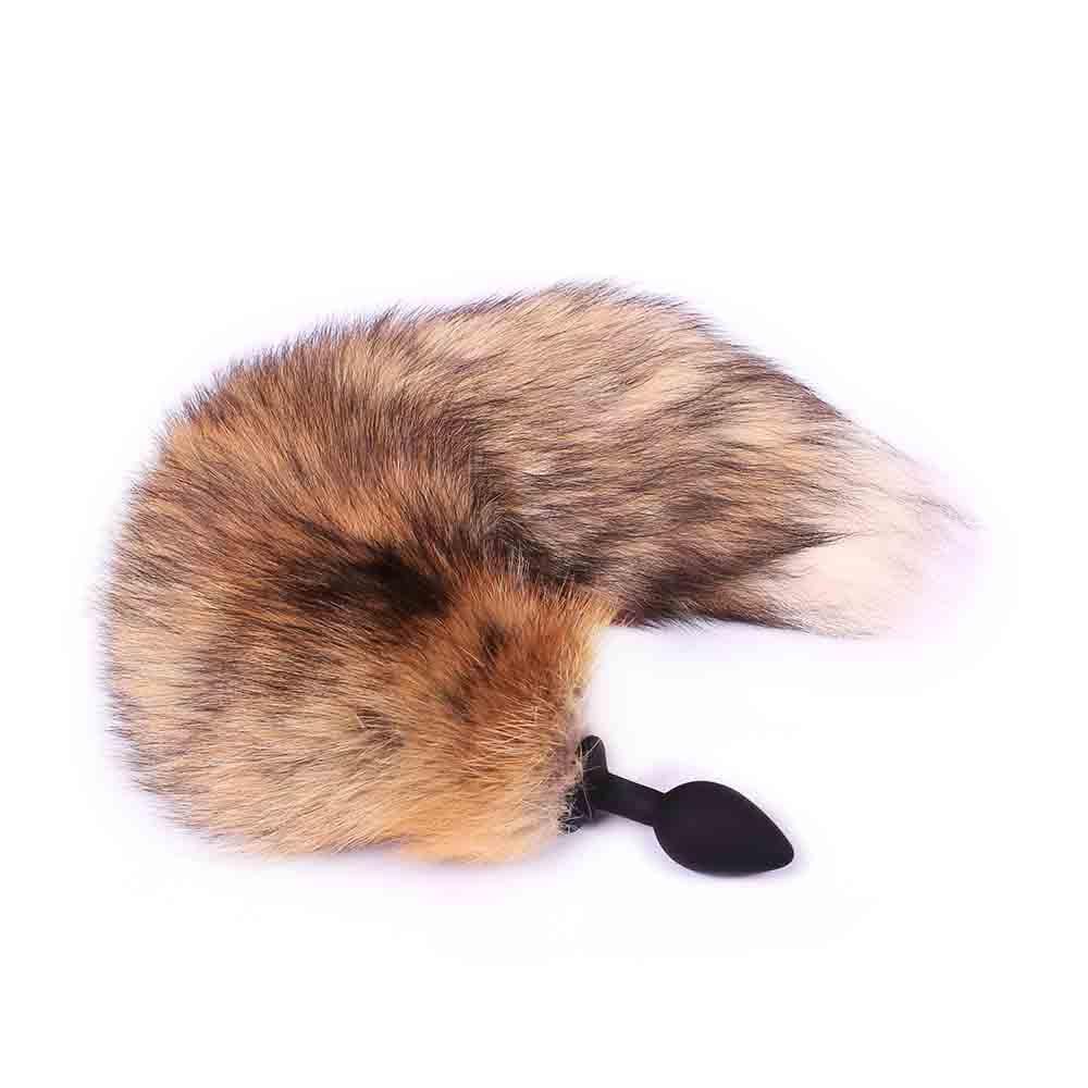 Brown Fox Silicone Tail Plug 16"