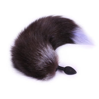 Grey Fox Silicone Tail 18"