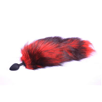 Red Silicone Cat Tail Plug 16"
