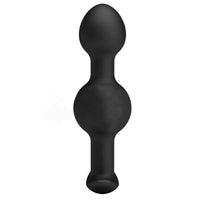 Black Silicone Anal Beads Plug