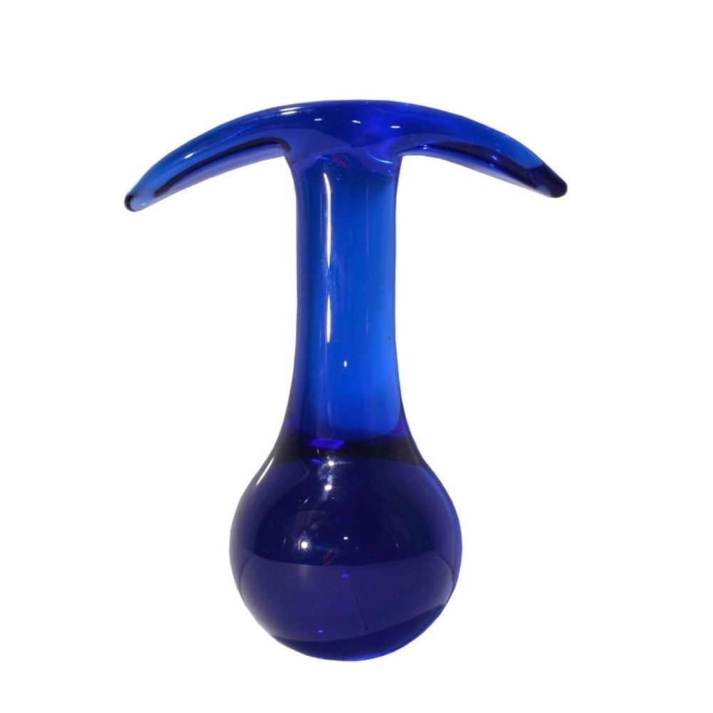 Blue Ball Glass Plug