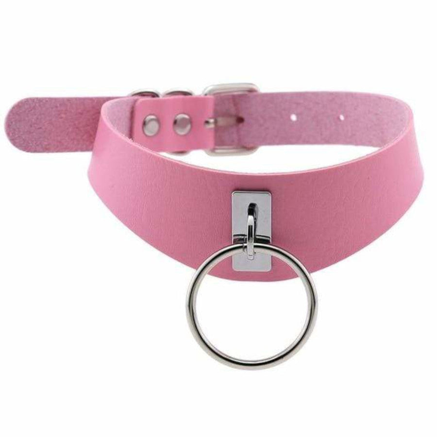 Slave Restriction BDSM Choker with Ring
