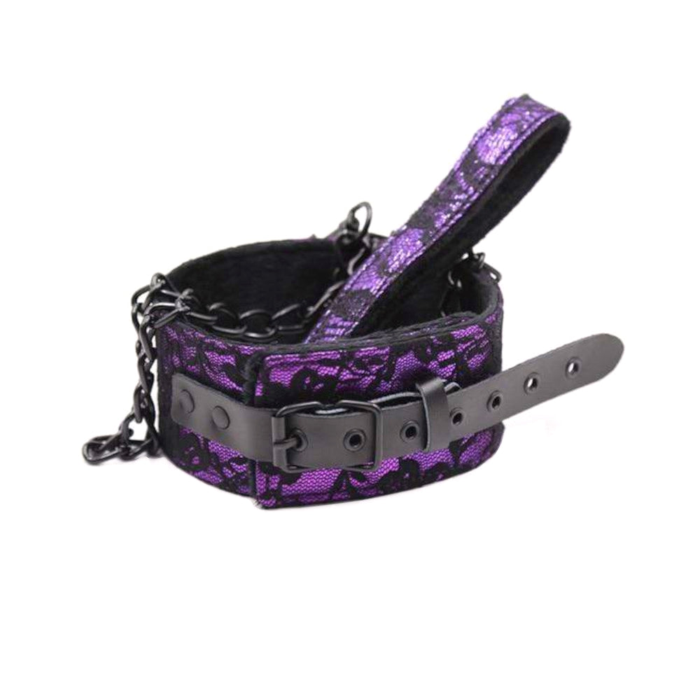 Purple Petplay Leash Collar