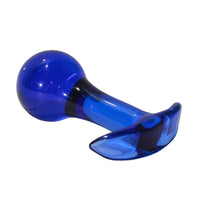 Blue Ball Glass Plug