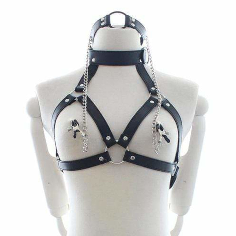 Nipple Chain Ring Gag