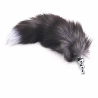 Dark Fox Tail With Vibrating Plug, 15"