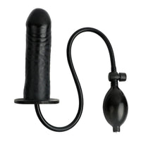 Black Inflatable Silicone Dildo